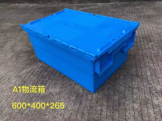 Theftproof 600*400mm Plastikspeichertotalisatoren mit eingehängtem Deckel