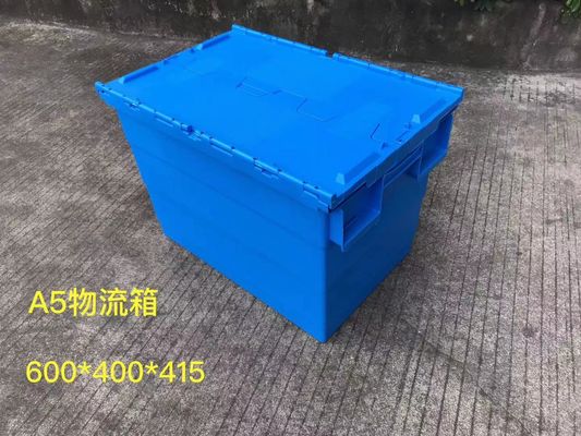 Theftproof 600*400mm Plastikspeichertotalisatoren mit eingehängtem Deckel