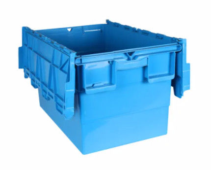 Jungfrau-befestigte Deckel-Plastikbehälter nistbarer stapelbarer umziehender Tote Box
