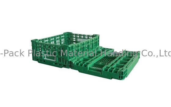 Gemüse, das Plastikkisten-Industrieobst-Speicher-Kisten 400*300*140mm faltet