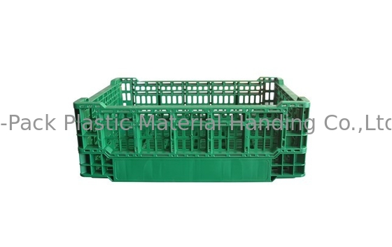 Gemüse, das Plastikkisten-Industrieobst-Speicher-Kisten 400*300*140mm faltet