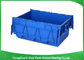 Stardard Blue Large Plastic Storage Containers , Space Saving Plastic Bin Storage
