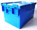 Blue Grey Green 60L Plastic Storage Container With Lid