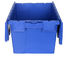 Stackable Plastic Attached Lid Containers Anti Skid Bottom