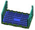 Collapsible Agriculture Fruit And Vegetable Plastic Crates Mesh Style
