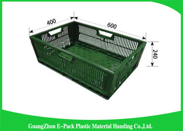 Dauerhafter Mesh Ventilated Folding Plastic Crates tragbares stapelbares 600 * 400 * 400mm