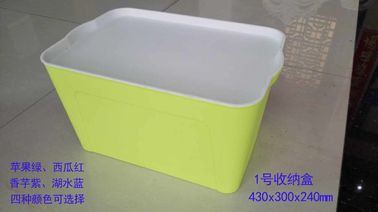 Gelbe Plastikvorratsbehälter mit Deckeln/großen Plastikvoorratsbehältern